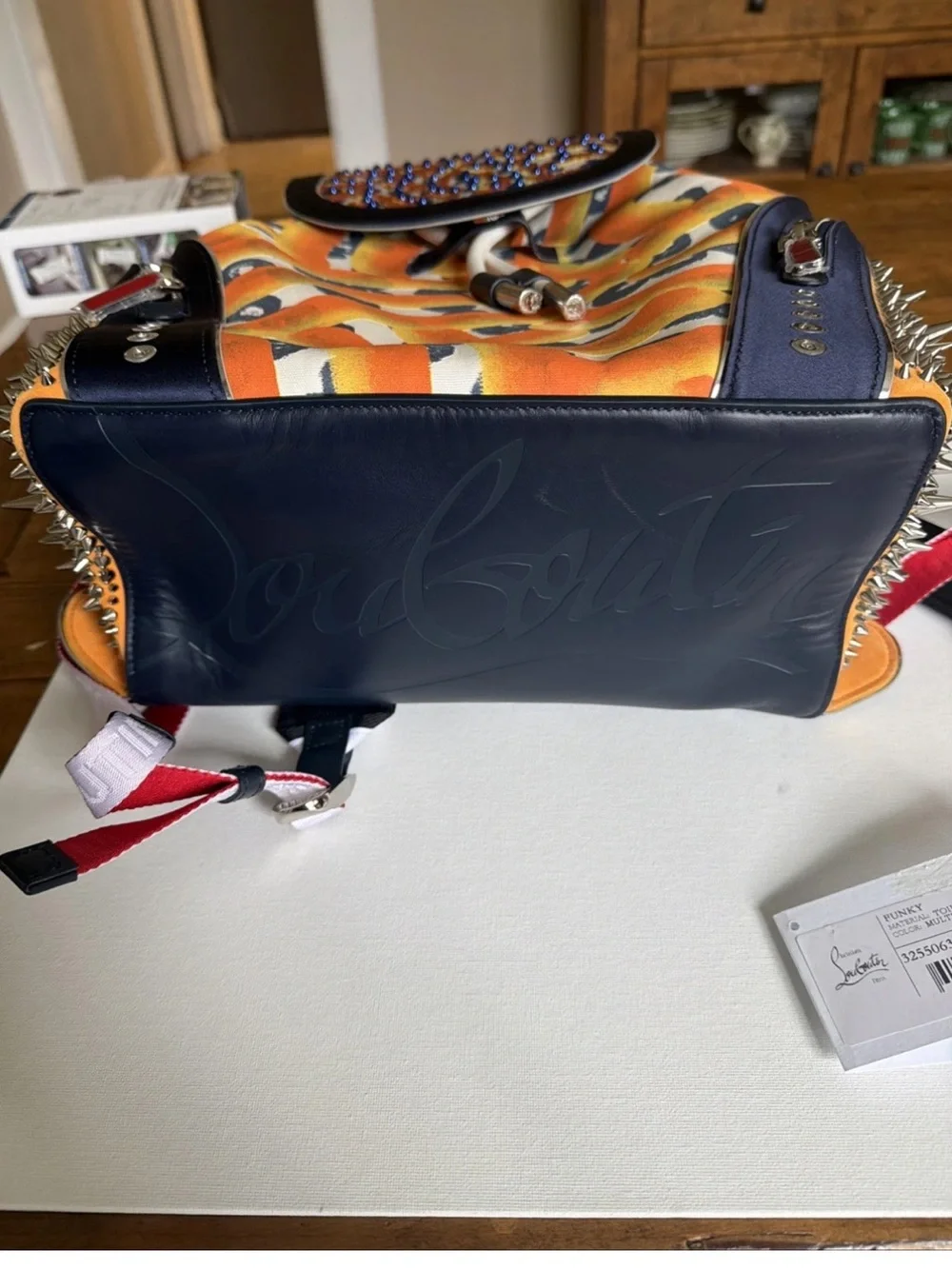 Unisex Christian Louboutin x Otis Hope Carey   Limited edition funky backpack